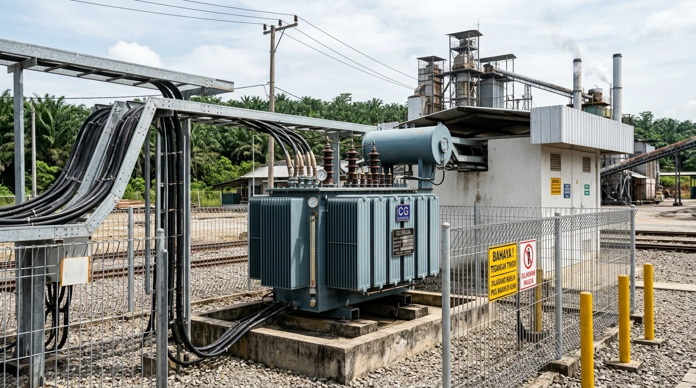 Instalasi Gardu Trafo 20 kV Baskara Riau Teknik (Mode Terang)